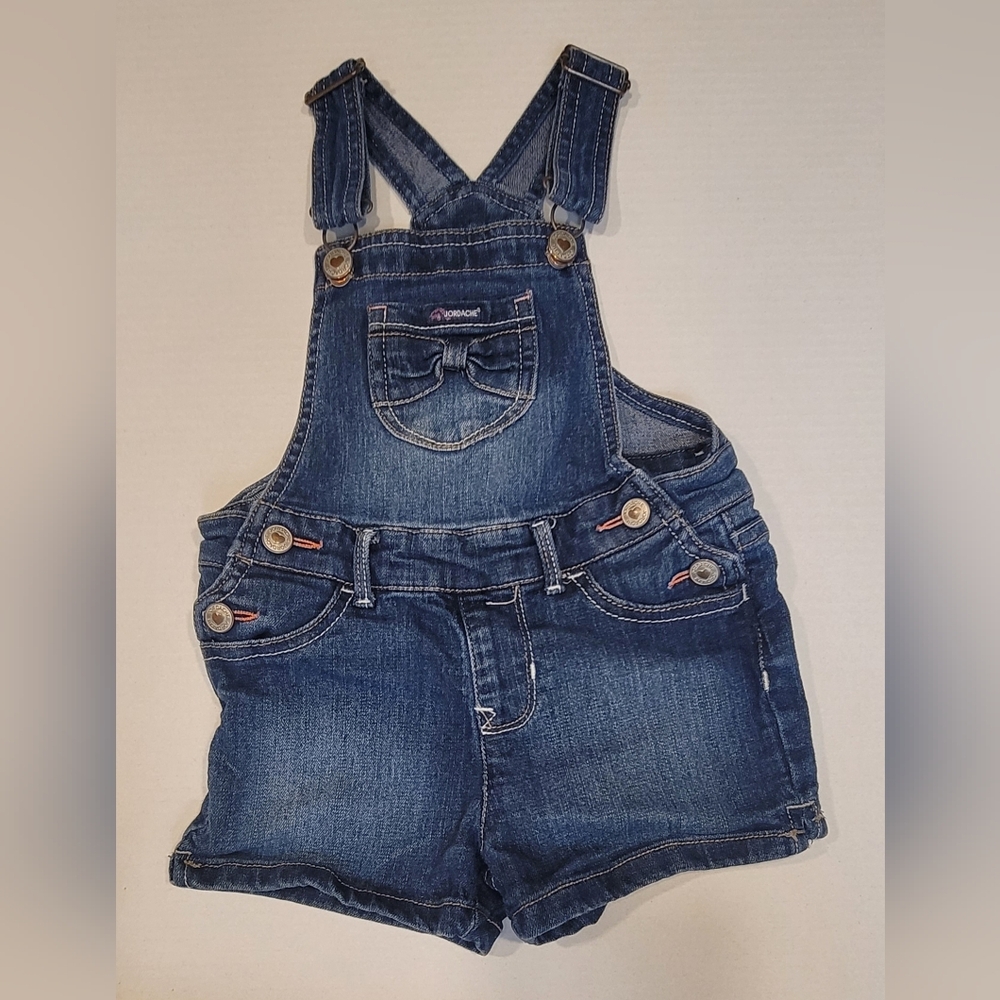 Girls Jordache Denim Overall Shorts – Adjustable Straps